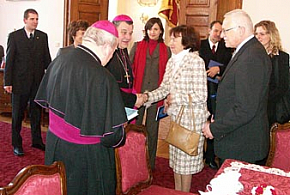 Návštěva prezidenta republiky na biskupství
