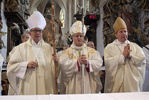 Nový želivský opat přijal benedikci z rukou biskupa Jana Vokála