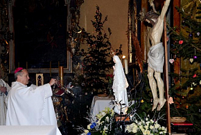 Posvěcení sochy Panny Marie Fatimské Jaroměři